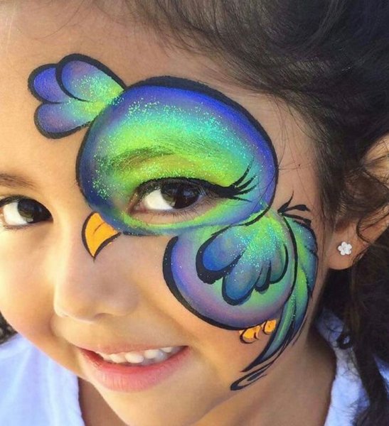 Грим на лице для детей легкие