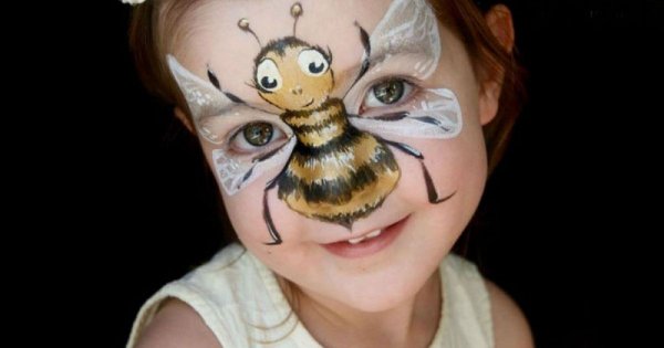 Забавный аквагрим