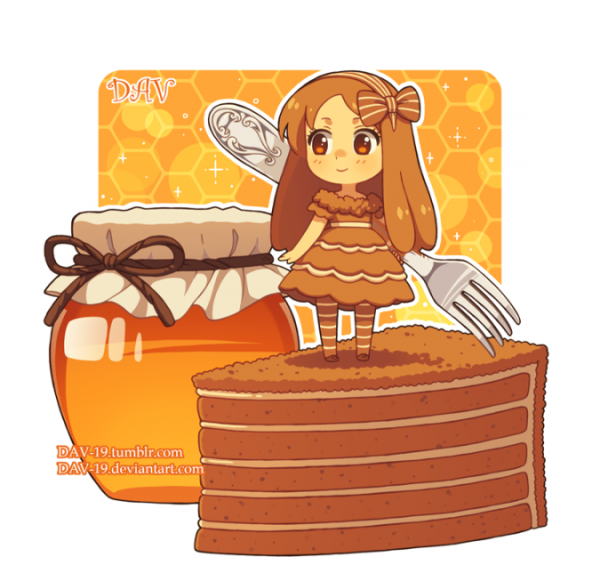 Мед мультяшный