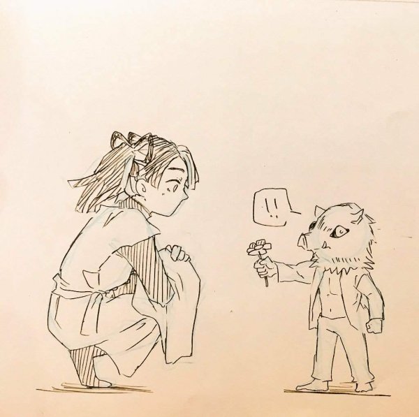 Иноске карандашом