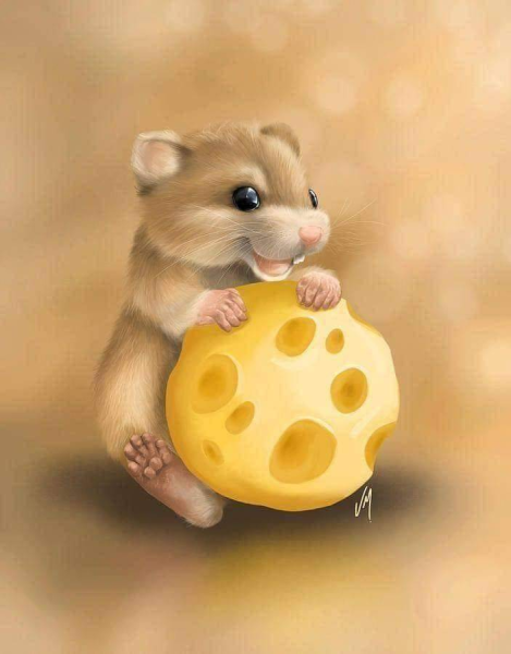Мышка с сыром