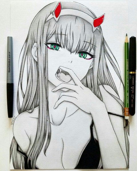 Аниме арты для срисовки