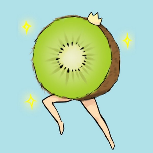 Девочка киви арт