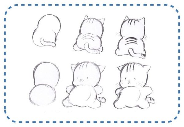 Милые рисунки по этапно