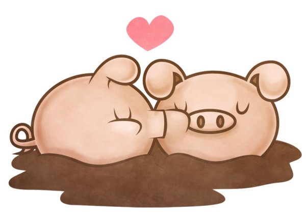 Стилизованная свинья