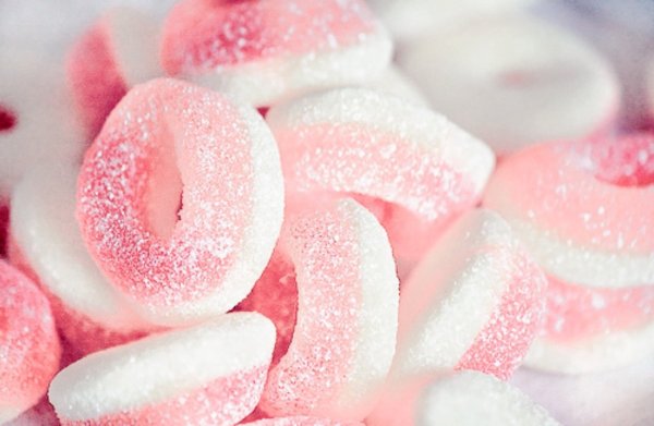 Мармелад розовый с белым