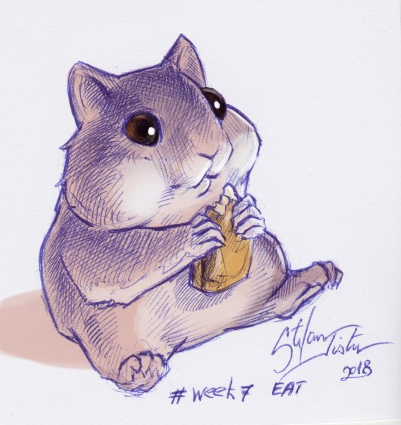 Милый бурундук арт