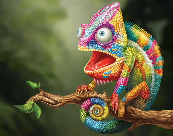 Хамелеон картина