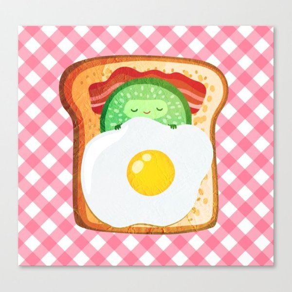 Милая яичница рисунок