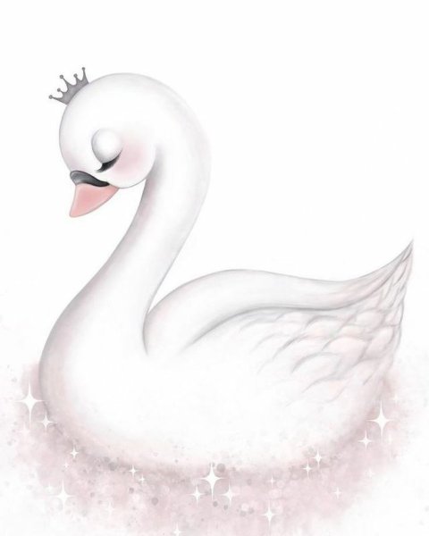 Лебеди мультяшные