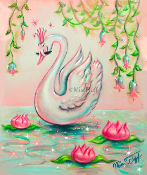 Лебедь в рисунках идеи