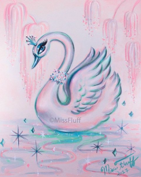 Лебедь с короной