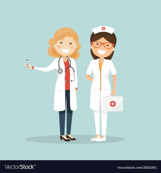 Медсестра и пациент рисунок