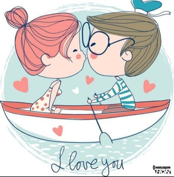 Влюбленные рисунок