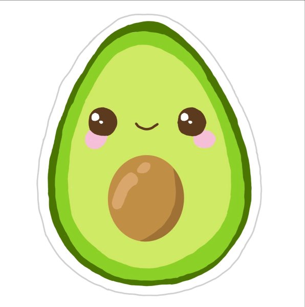 Авокадо для срисовки