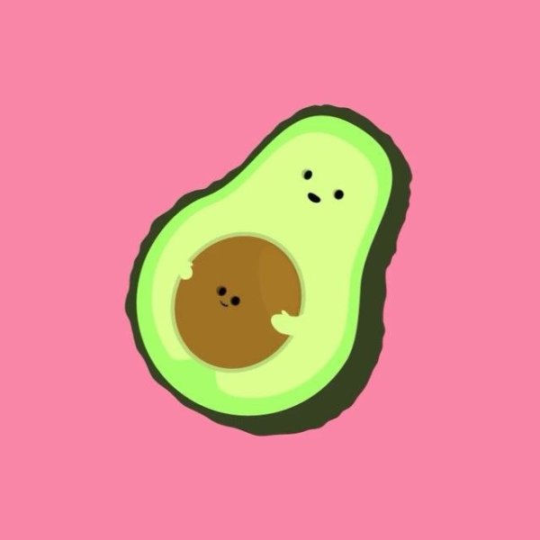 Кавайные фрукты авокадо