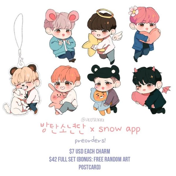 Чиби персонажи БТС