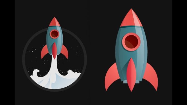 Ракета в иллюстраторе