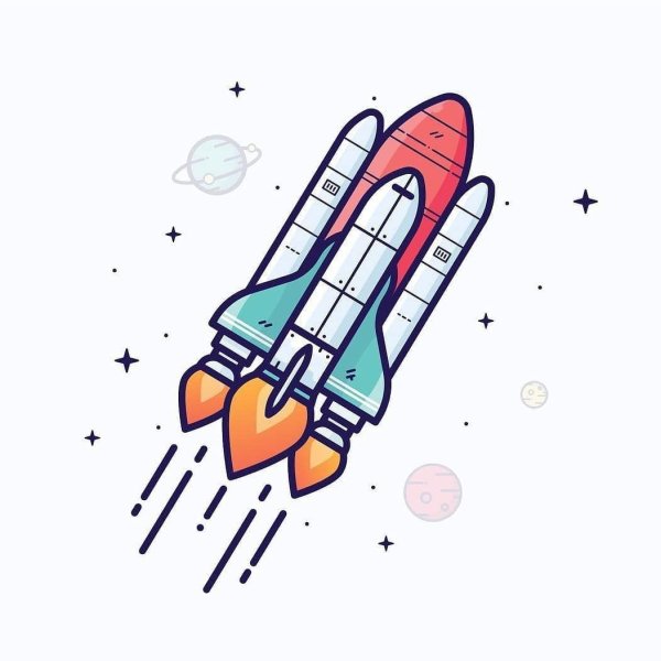 Космическая ракета арт