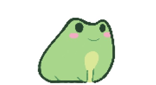 Милая лягушка для срисовки