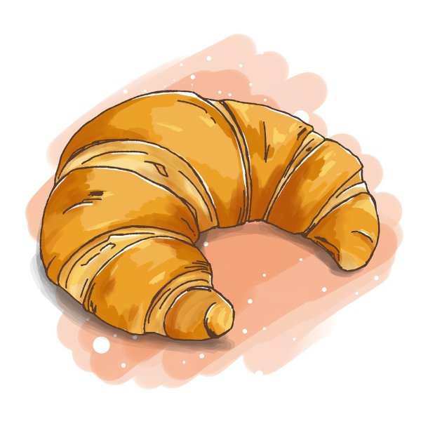 Круассан рисунок