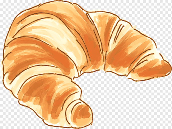 Круассан нарисованный