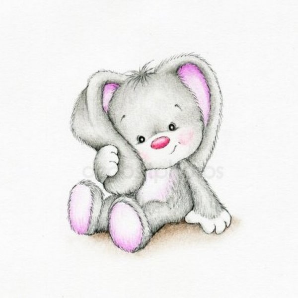 Зайка рисунок