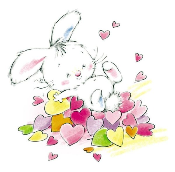 Акварельный зайчик