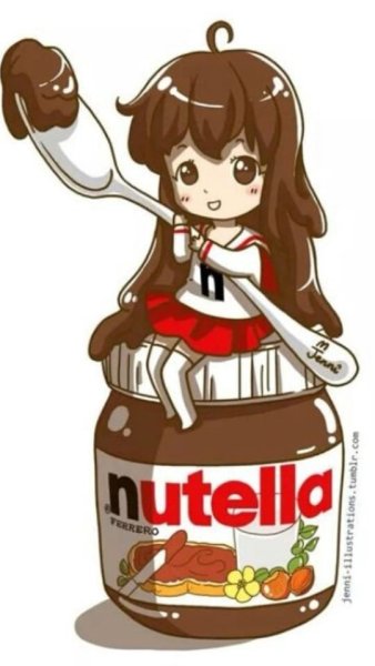 Кавайная баночка НУТЕЛЛЫ