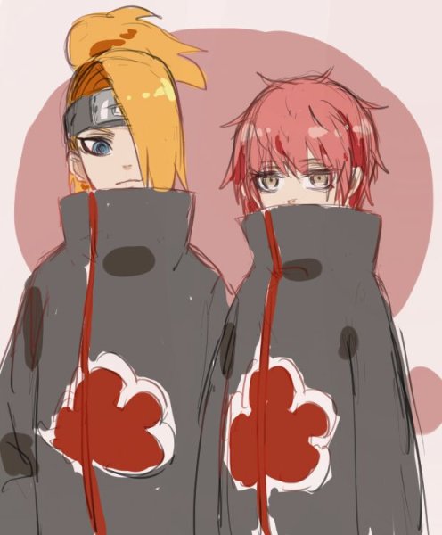 Клан Акацуки Дейдара и Сасори