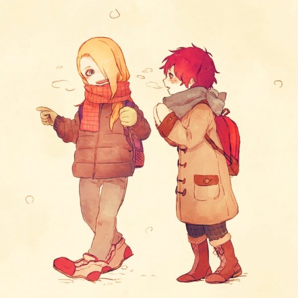 Наруто Гаара и Дейдара