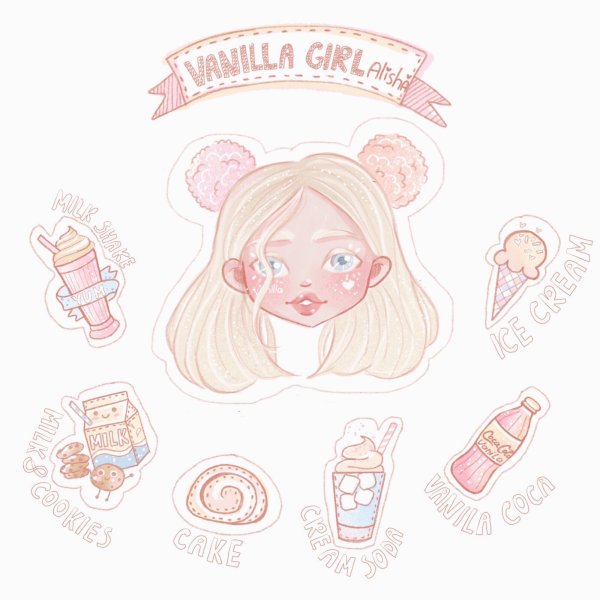 Наклейки для ежедневника Единорог