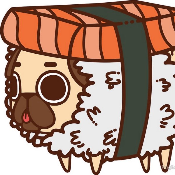 Кавайная еда Мопс