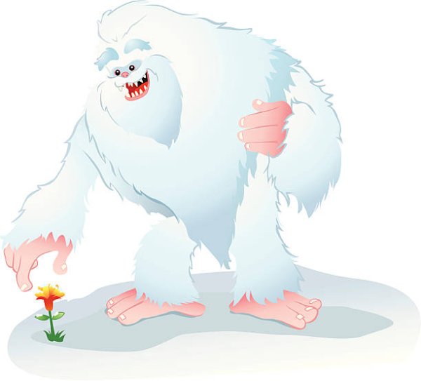 Sticker cute Yeti