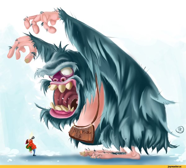 Векторный снежный человек