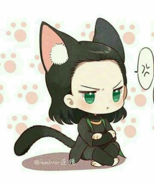 Локи волосы арт