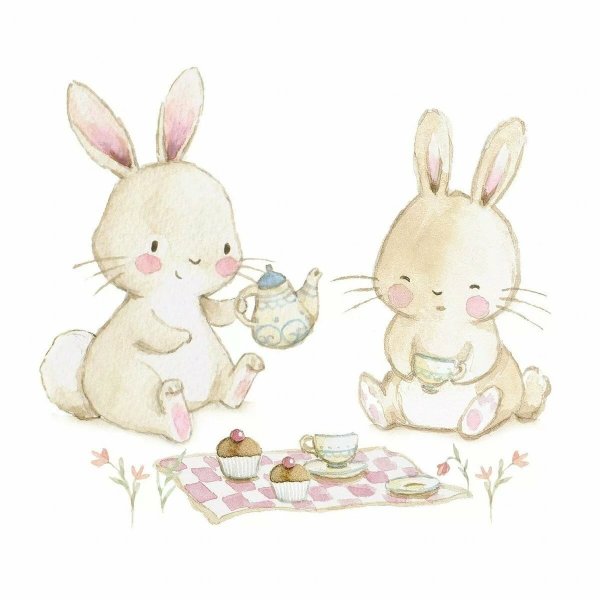 Зайка акварель