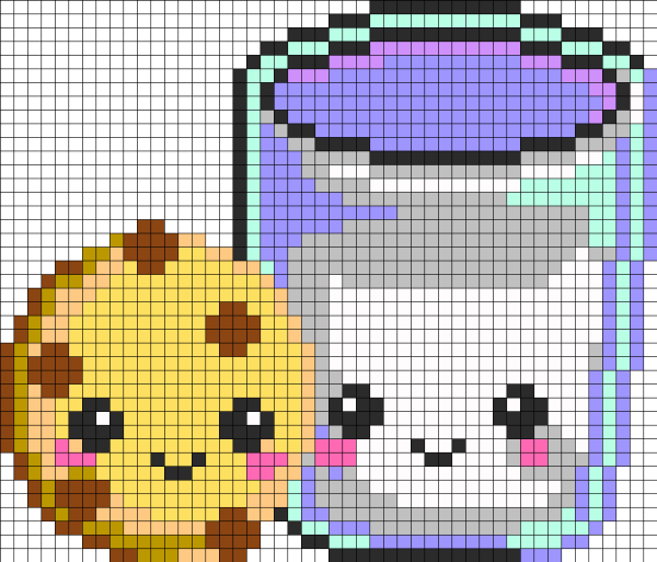 Рисуночки по клеткам милые