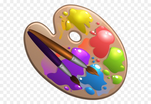 Стикер кисточка с краской