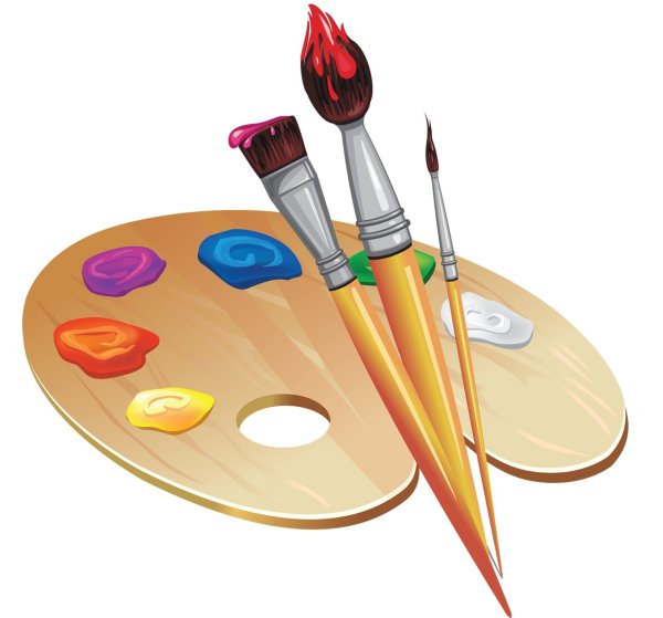 Краски Кисточки карандаши