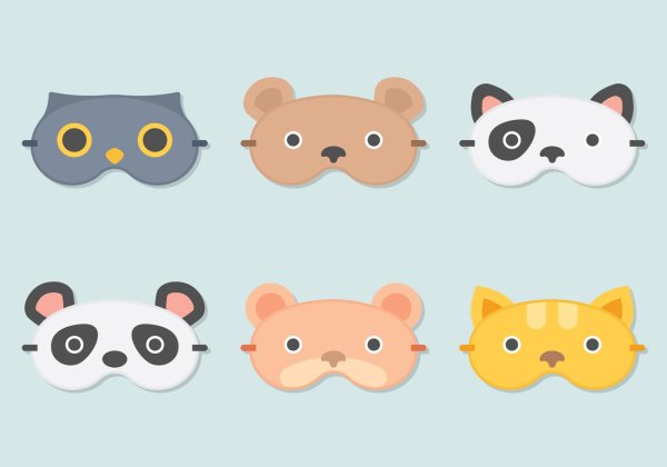 Маска для сна рисунок для срисовки