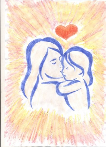 Рисунок на тему пусть всегда будет мама