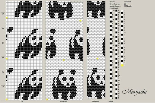 Схемы плетения из бисера фенечки