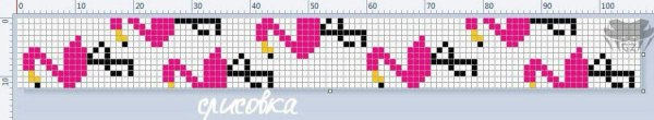 Фенечка из бисера схема на станке
