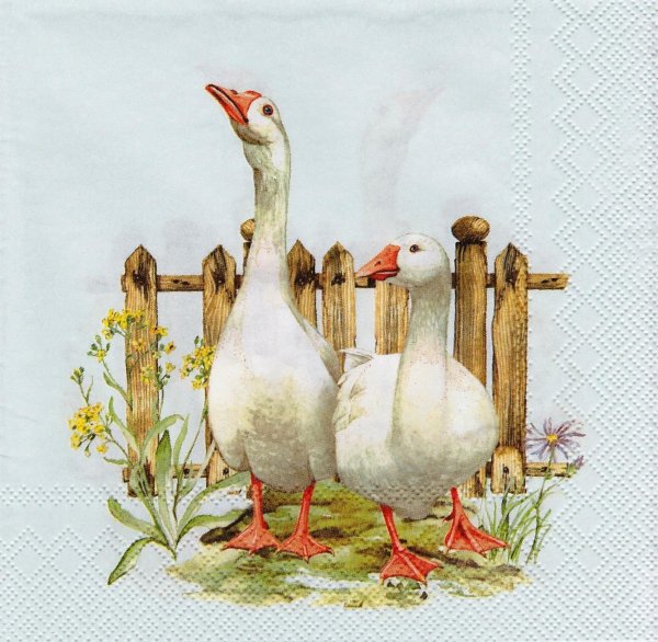 Салфетки для декупажа гуси