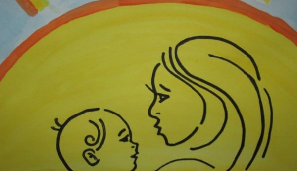 Клипарт мама с ребенком