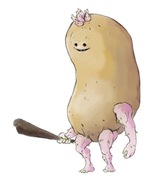 Картошка фри мультяшный