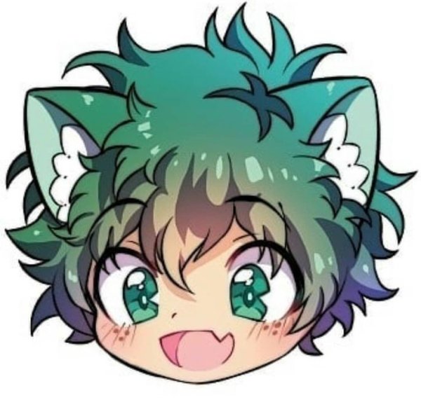 Стикеры моя геройская Академия Мидория