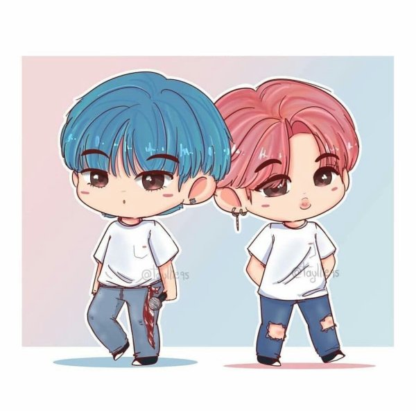 Тэхен и Чимин Чиби