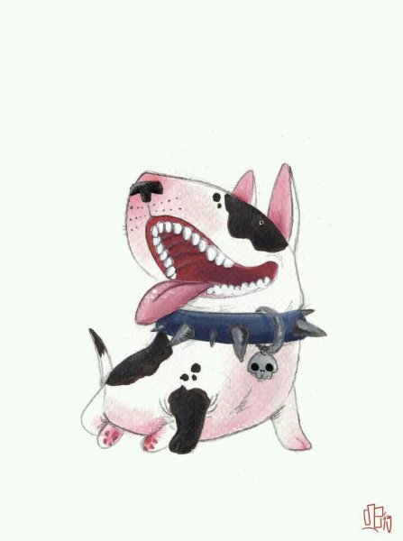 Бультерьер мультяшный